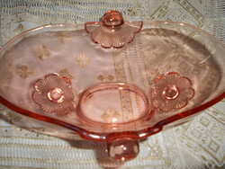 Antique Pink Blown Glass Bowl-Table Centerpiece-Beautiful Well-Preserved Piece