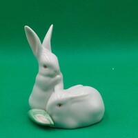 Herendi  porcelán  Nyuszik kukoricával figura