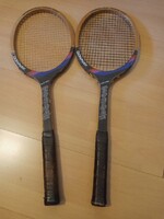 Retró, fa, limitált Donnay teniszütő pár, International Tennis Team, Björn Borg