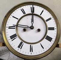Antik fali óra szerkezet betolós    2 súlyos
