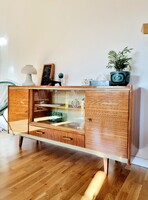 Vintage vitrines komód, sideboard