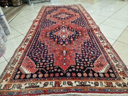 Kézi csomózású 125x273 cm gyapjú perzsa szőnyeg BFZ794
