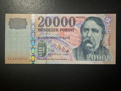 20000 forint 2006. "GA". A legritkább 20 ezres!! UNC!!