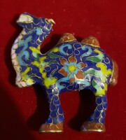 Régi Cloissone nagyméretű medál teve