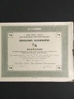 Gróf Csáky László “Ajax” Acélművek Részvénytársaság Ideiglenes Elismervény  1927.