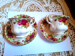Royal Albert Old Country Roses kávés csésze pár  pótlásnak, vagy reggeli kávézáshoz