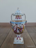 Antik Capodimonte porcelán váza