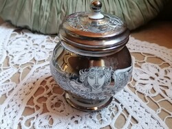 Szász Endre stúdió nagyon ritka, platinabevonatos,  porcelán cukortartó kísérleti darab