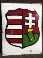 Kossuth címer. Kézi zománcozás. Károlyi vagy Tildy köztársaság.