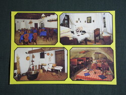 Képeslap,Kondoros,mozaik,Nádas csárda,borozó,étterem látkép,részlet, 1987-