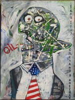 Fazekas János László (Yana): "OIL” (akril, vászon, 2007.)