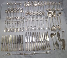 Antik 12 személyes ezüst evőeszköz készlet 4.623 g