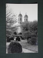 Képeslap,Kunhegyes,Ref. templom látkép,részlet, 1980-