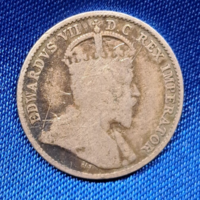 V. György  ezüst 5 Cent 1902. Kanada (1250)
