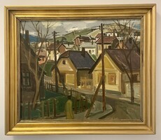 Id. Keleti Jenő (1920-1998) 60x70 cm  EREDETI olajfestménye