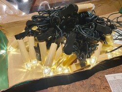 Kifejezetten igényes hibátlan 24db-os led gyertyás karácsonyi izzósor fényfűzér égősor a4