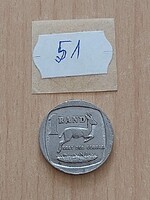 DÉL-AFRIKA 1 RAND 1994 Nikkellel bevont sárgaréz, Antilop   51