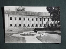 Képeslap,Kapuvár,Tanácsháza,park látkép,részlet ,1971-