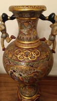 Japán,Ötkarikás SATSUMA repesztett váza