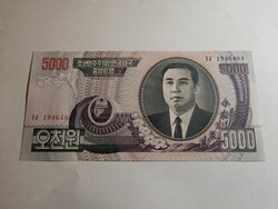2006-os 5000 Won Észak-Korea UNC