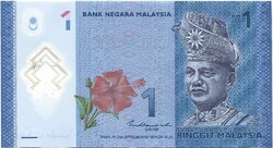 1 ringgit 2017 Malaysia Malájzia