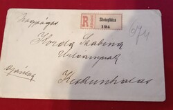 RITKÁNAK  tartott "SÖVÉNYHÁZA" RAGJEGY  szép  borítékon ........