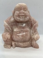 Rózsakvarc ásvány Buddha szobor 3,1 kg