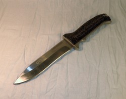 Impozáns Walther tőr, eredeti bőr tokjával. Kés, bicska, tőr, borotva.