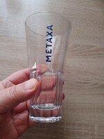 METAXA dombornyomásos üveg pohár  ritka
