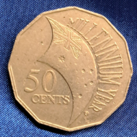 Ausztrália 2000. emlék 50 Cent  "MILLENIUM ÉV" (1130)