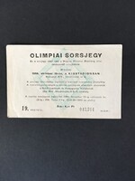 Olimpiai Sorsjegy 1964.