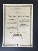 Győr-Sopron-Ebenfurti Vasút Élvezeti Jegy 1941.