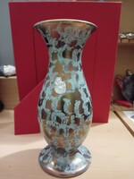 Fohr-Keramik of West Germany Vintage Ceramic Vase, 1950's Mid Century Contemporary Art Pottery, Gold
