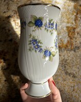 Hibátlan Hollóházi szeder mintás porcelán váza