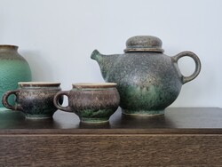Artistic Ceramic Tea Set with Matte Glaze