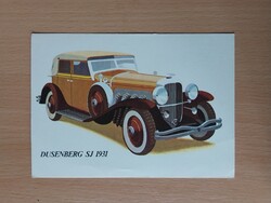 12 darab régi autós képeslap - Grafika: Darvas Árpád, rajz: Töreky Ferenc (2 db)