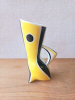Zsolnay retro porcelán váza - Török János tervezése