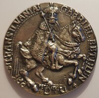 Peternák Gusztáv Bethlen Gábor Transilvania 1580-1980, 43 g ezüst emlékérem 1980