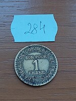 FRANCIAORSZÁG 1 FRANK FRANC 1923 Alumínium-Bronz  284