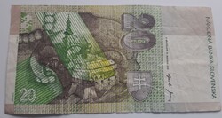 DVADSAT SLOVENSKYCH KORUN 20 korona 2001.