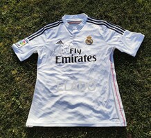 Cristiano Ronaldo által személyesen aláírt Real Madrid mez. futball foci labda aranylabda