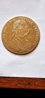 1915-ös, osztrák arany színű dukát érme másolata.