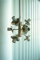 70-es évek Sputnik csillár retró lámpa space age mennyezeti lámpa mid century lámpa