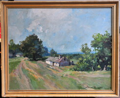 Zórád Géza (1890-1969): Alföldi tanya, 1961