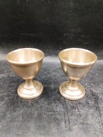 Keresztelő poharak ezüstből, párban, 6 cm magasak. 3349b