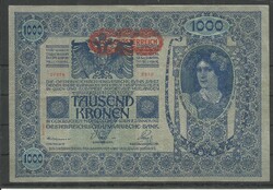 1902.- 1000 korona - Osztrák-Magyar bank - Deutschösterreich - Ausztria