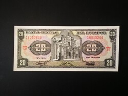 Ecuador 20 Sucres 1986 UNC
