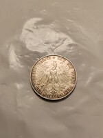 Frankfurti ezüst tallér pénz 1860