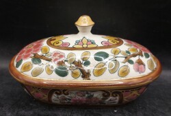 Zsolnay Családi Pecsétes bonbonier, porcelán, 16 x 9 cm-es. 3338b
