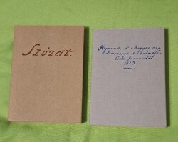 Himnusz és a Szózat minikönyv 19 és 22 nyelvre fordítva! 150 x 77 mm,  1981-es kiadás, hibátlan, 2db
